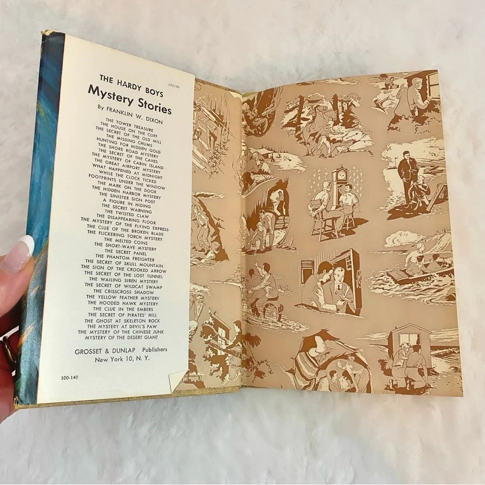 1960s Vintage Publication of The Hardy Boys Hunting For Hidden Treasure - Picture 5 of 10